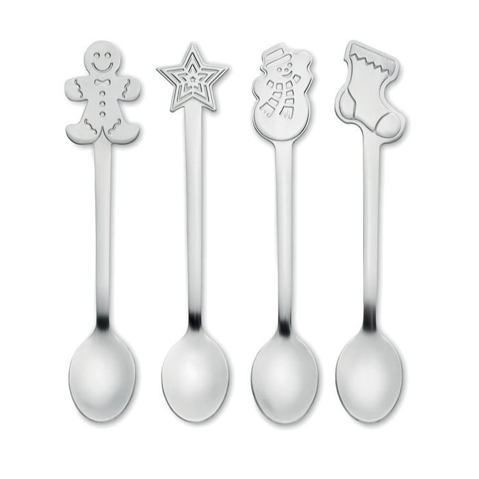 Set  4 cuillères à thé de Noël - CHIP SET