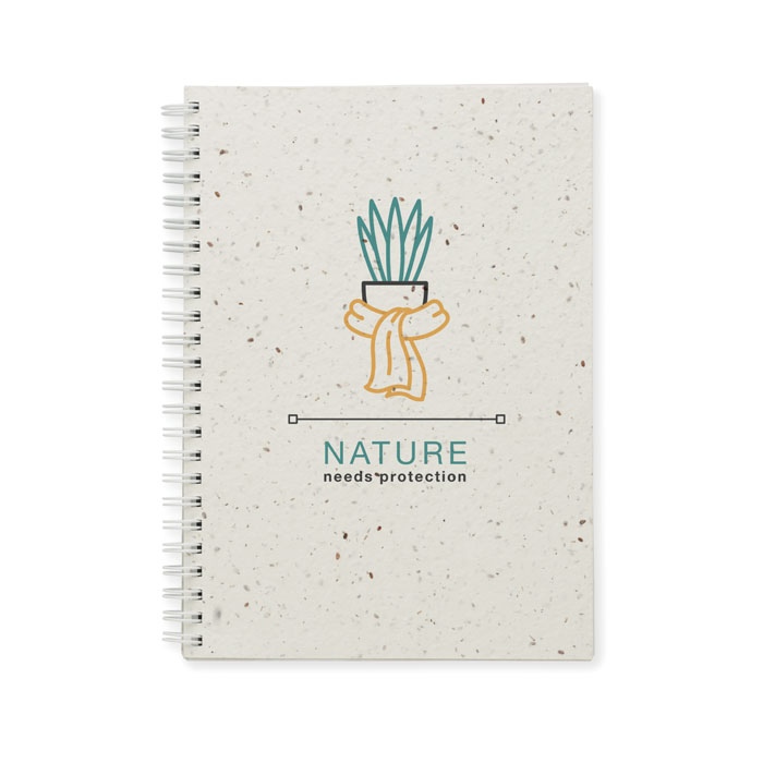 Carnet A5 couv. papier semence - SEED RING 5