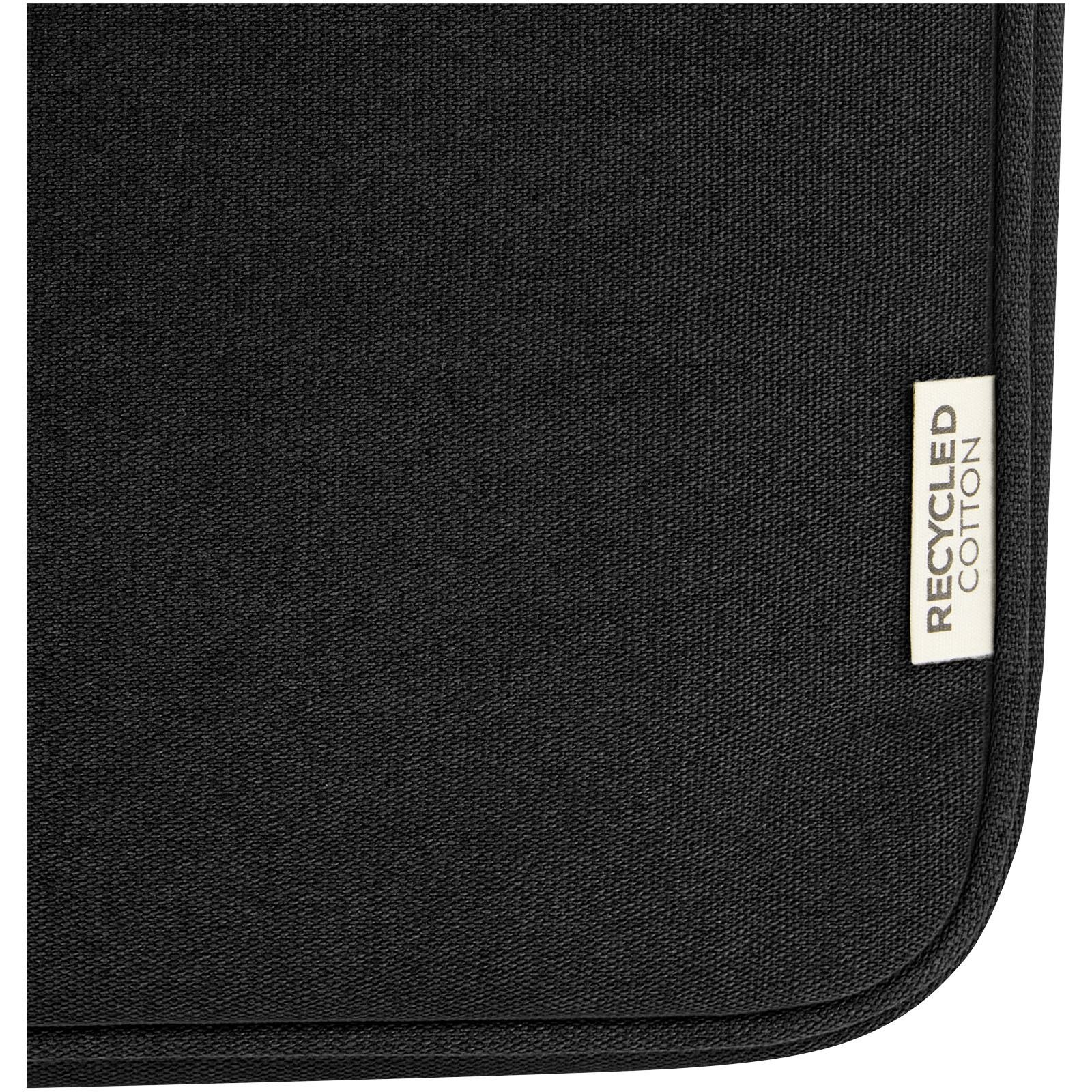 Housse pour ordinateur portable Joey de 2 L en toile recyclée GRS 14 pouces 25