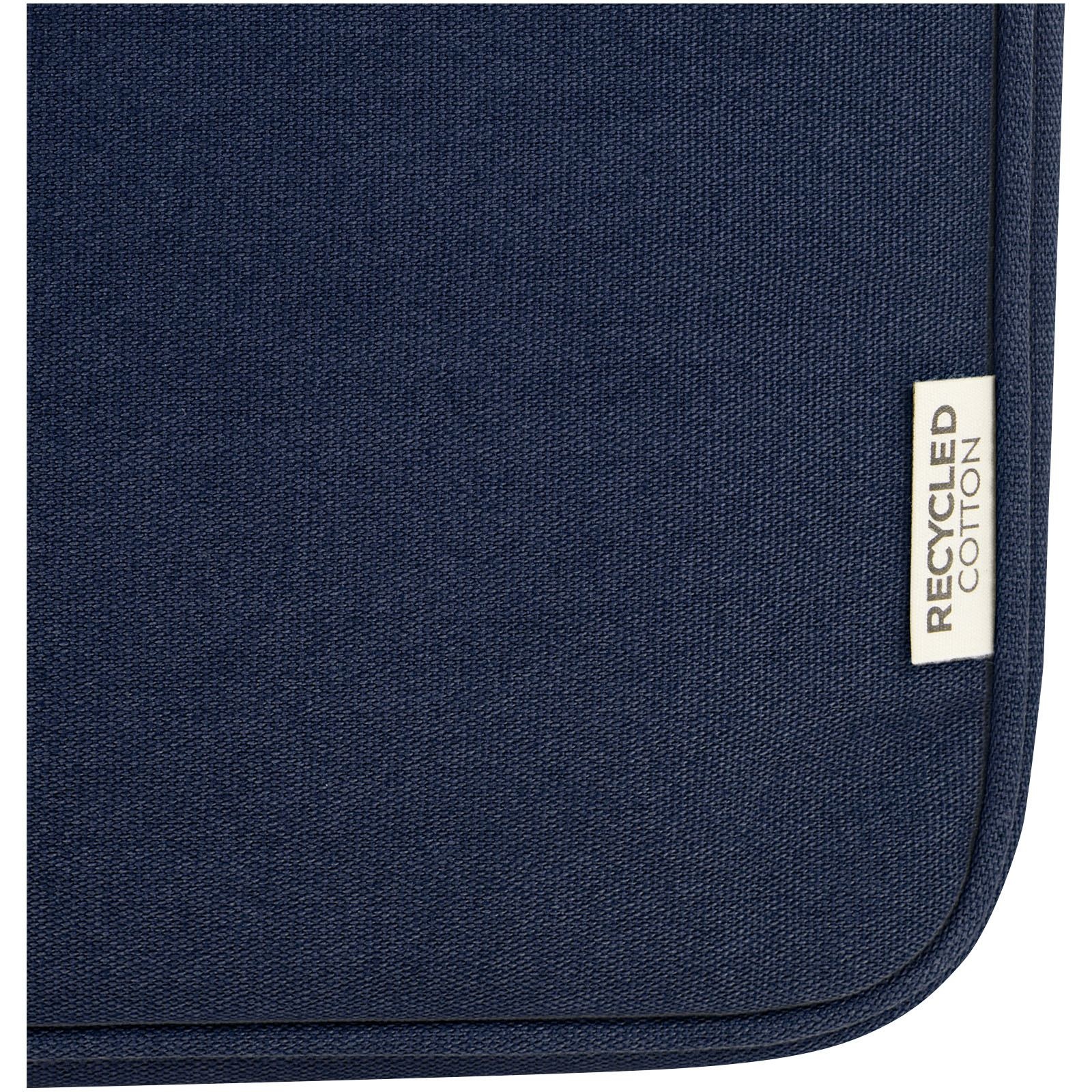 Housse pour ordinateur portable Joey de 2 L en toile recyclée GRS 14 pouces 27