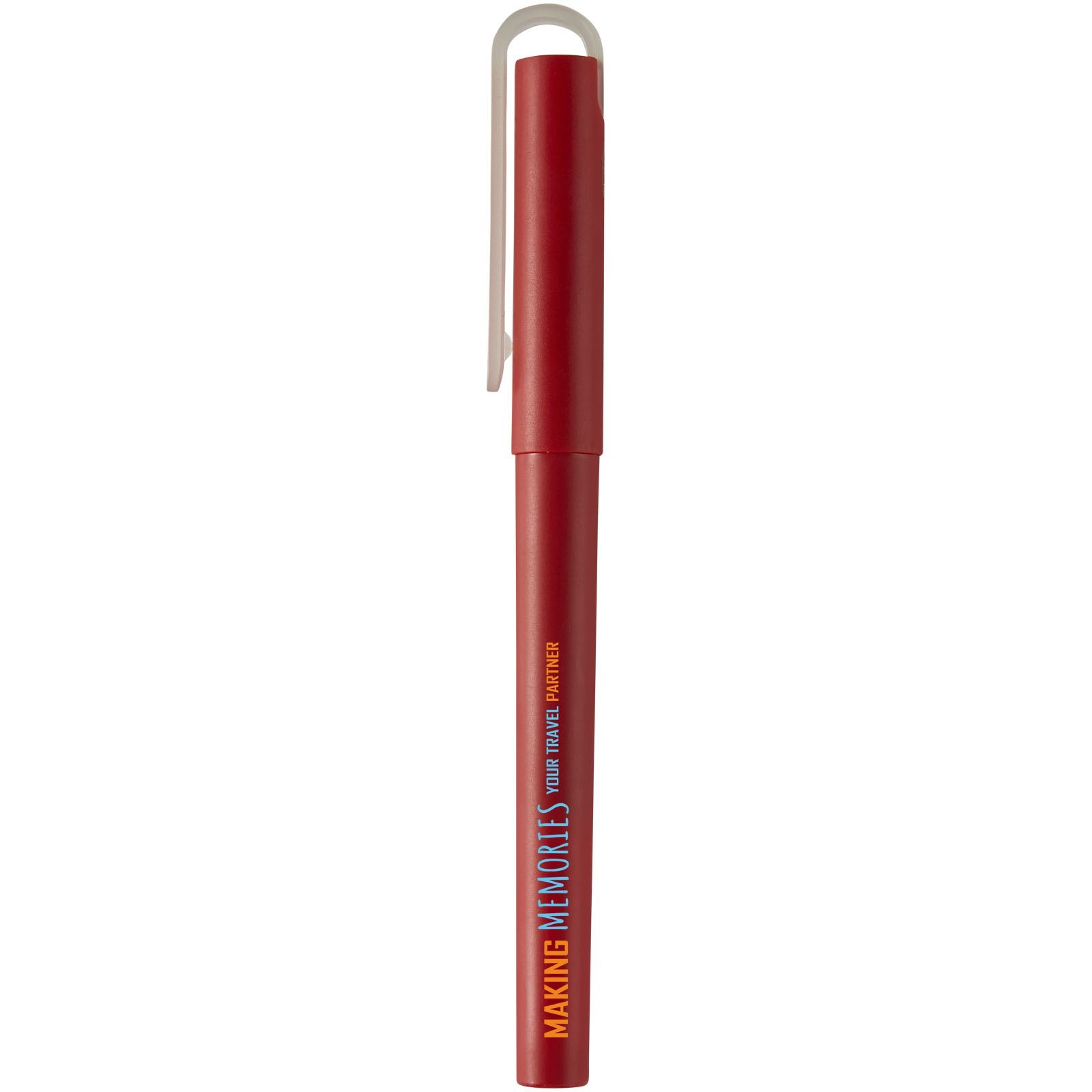 Stylo roller Mauna avec gel en PET recyclé (encre noire) 11