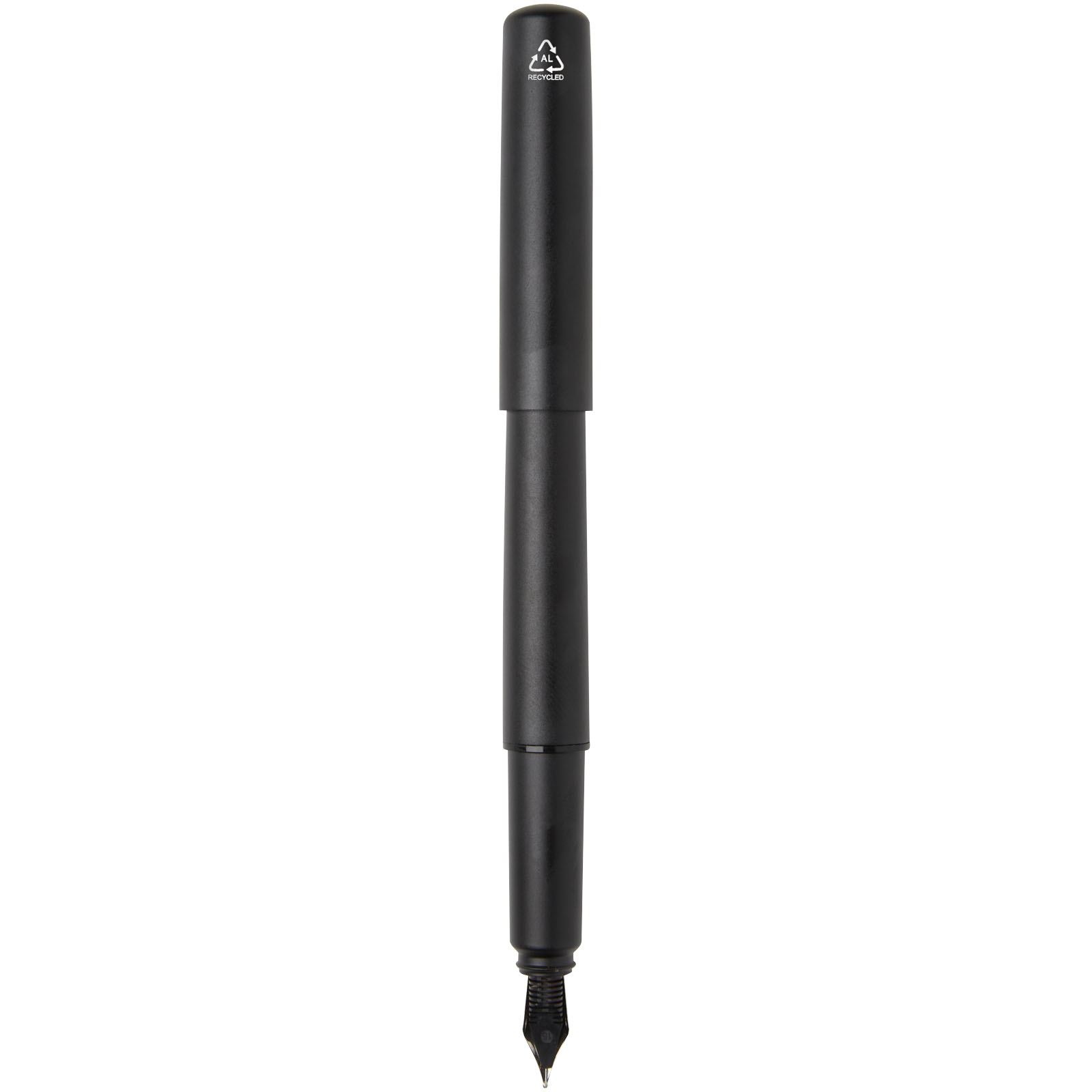 Stylo plume Lucetta en aluminium recyclé (encre noire) 5