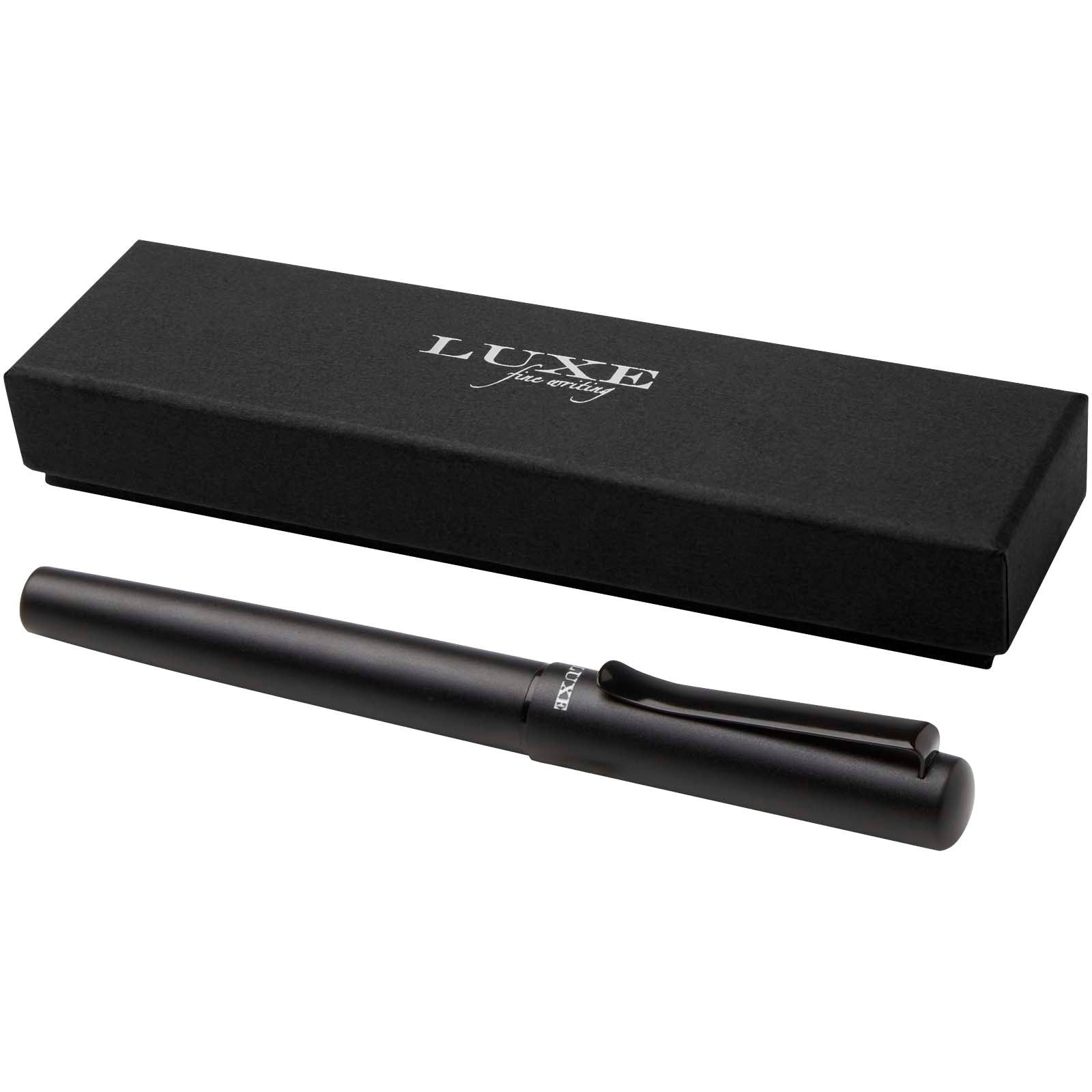 Stylo plume Lucetta en aluminium recyclé (encre noire) 2