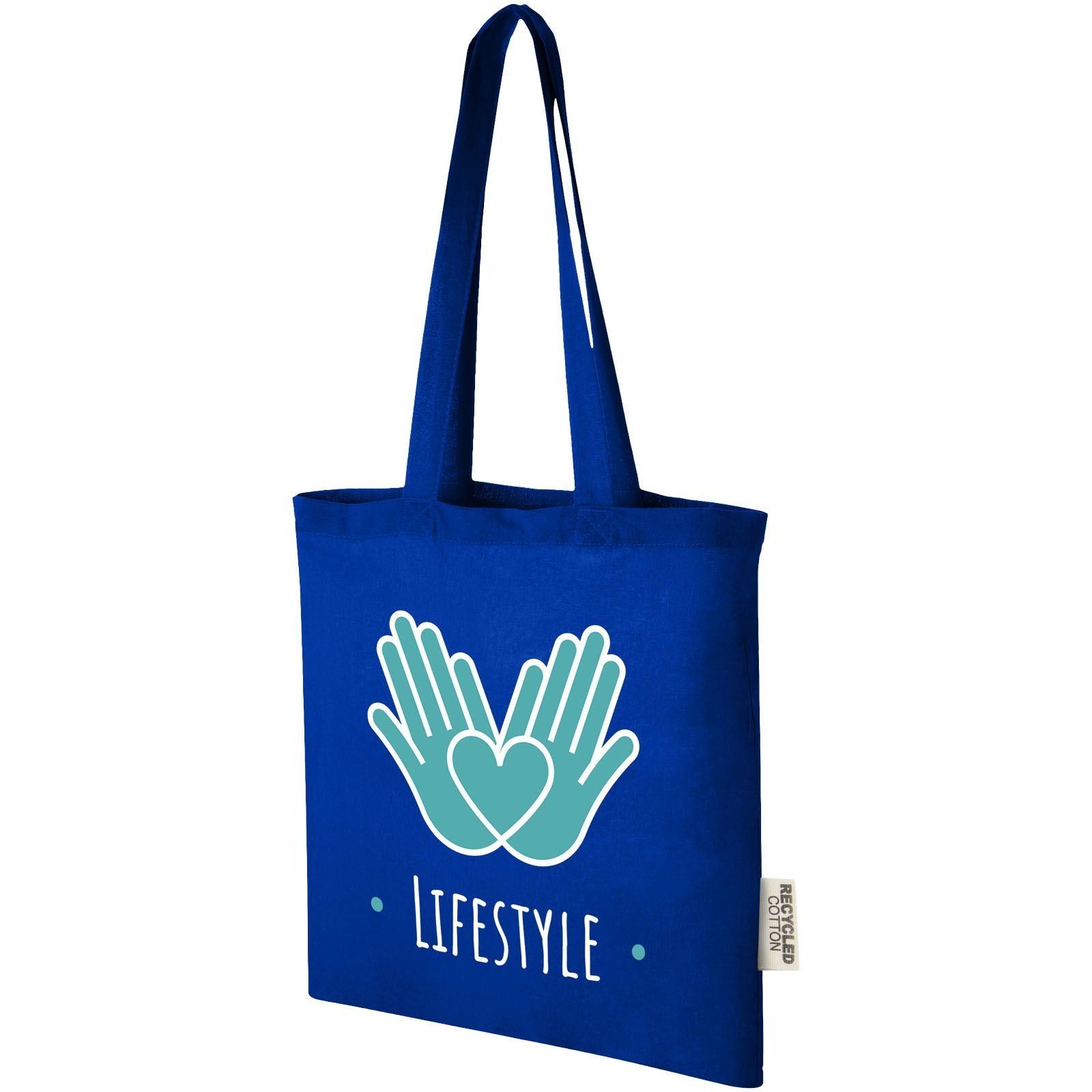 Sac shopping Madras en coton certifié GRS de 140 g/m2 de 7 L 18