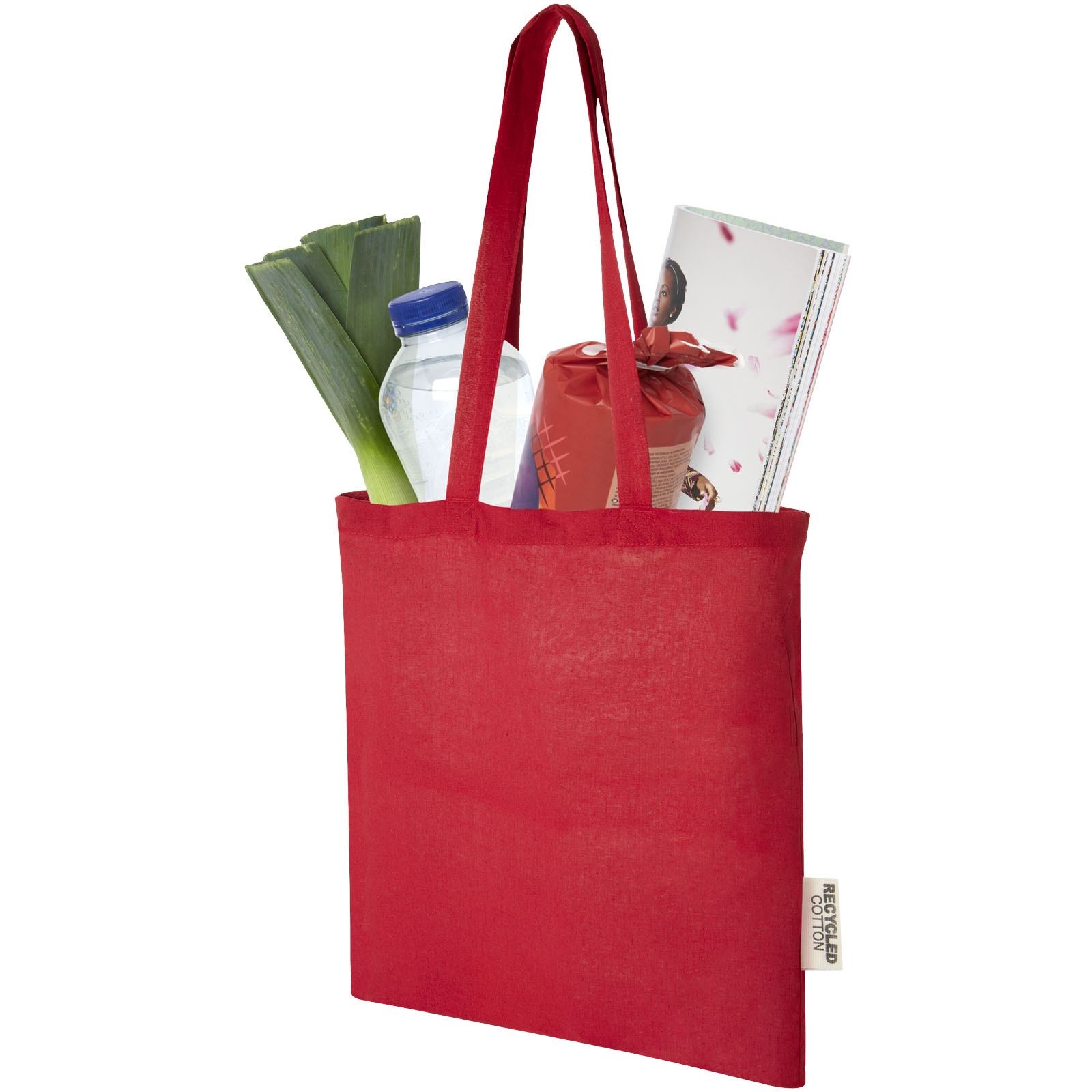 Sac shopping Madras en coton certifié GRS de 140 g/m2 de 7 L 23
