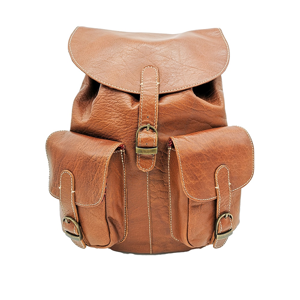 Sac à dos vintage cuir Indiana city