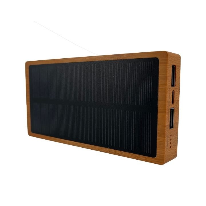 Batterie externe éco solaire 10000 FSC 100% bambou (Import) 2