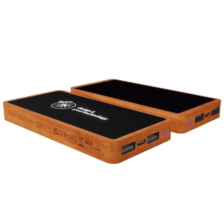 Batterie externe éco solaire 10000 FSC 100% bambou (Import) 4