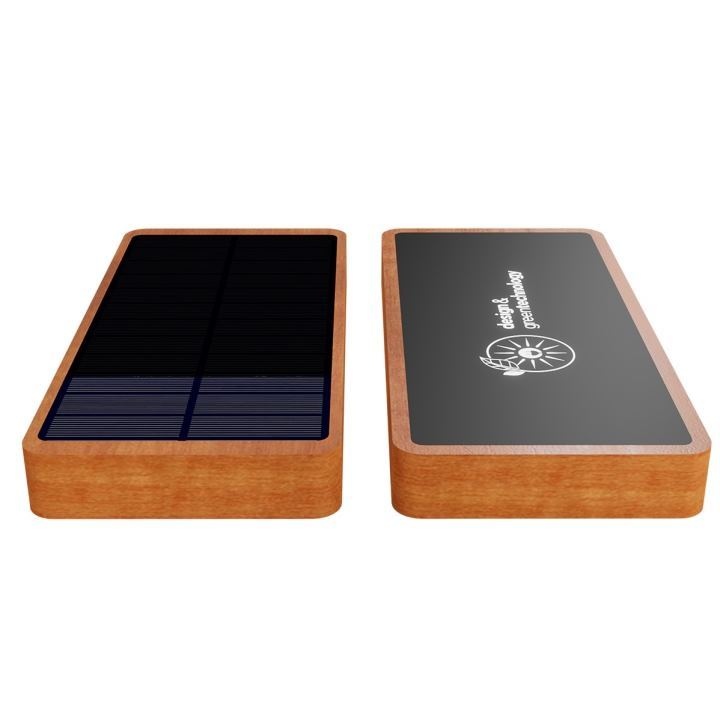 Batterie externe éco solaire 10000 FSC 100% bambou (Import) 5