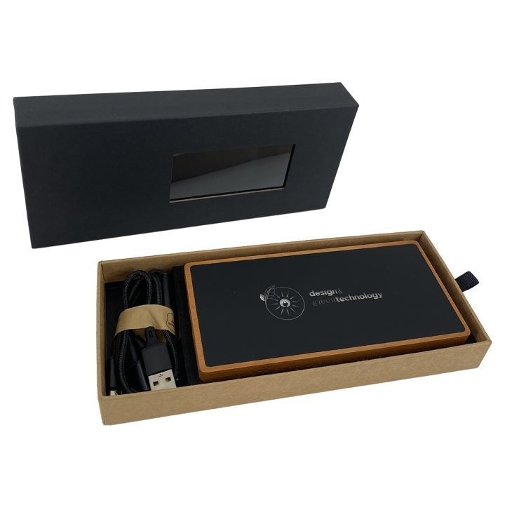 Batterie externe éco solaire 10000 FSC 100% bambou (Import) 7