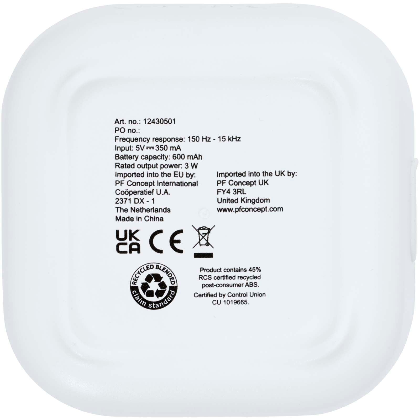Haut-parleur Bluetooth® Stark 2.0 3W Mini RCS en plastique recyclé 9