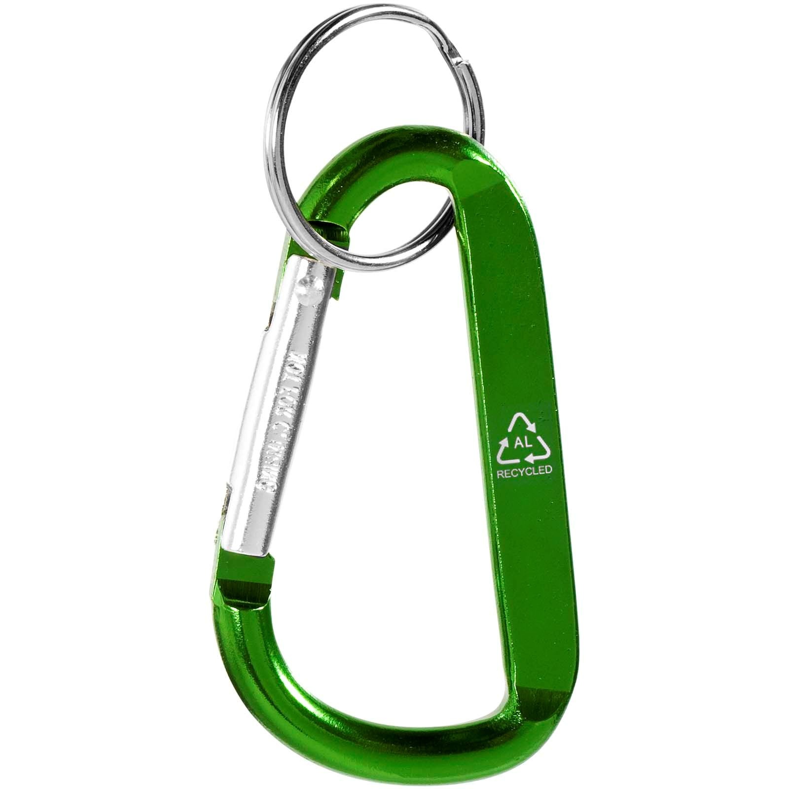 Porte-clés mousqueton Timor en aluminium recyclé RCS 18