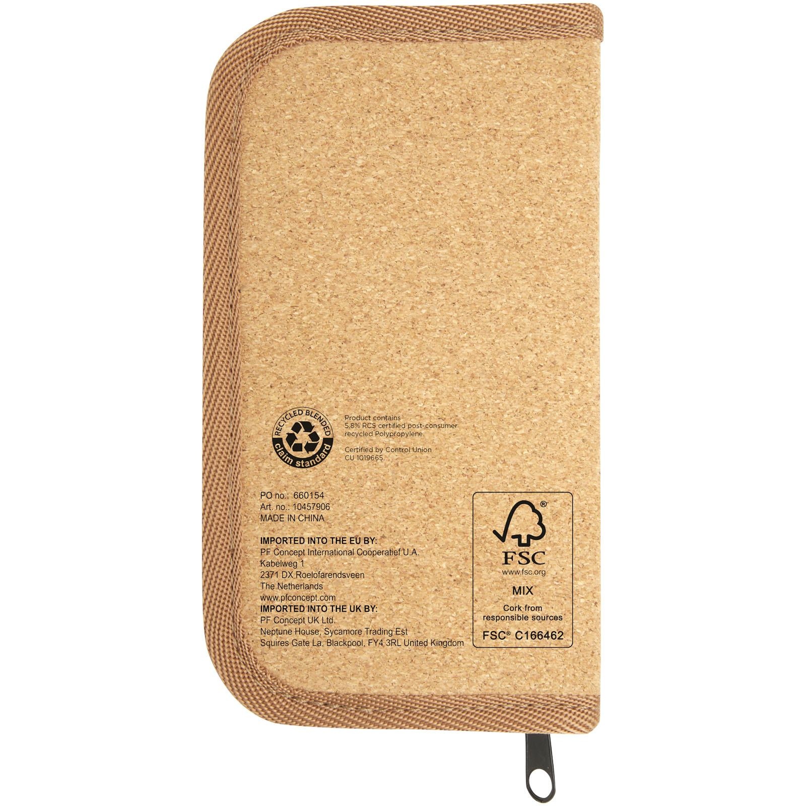 Ensemble d'outils Spike 24 pièces en plastique recyclé certifié RCS avec pochette en liège 3