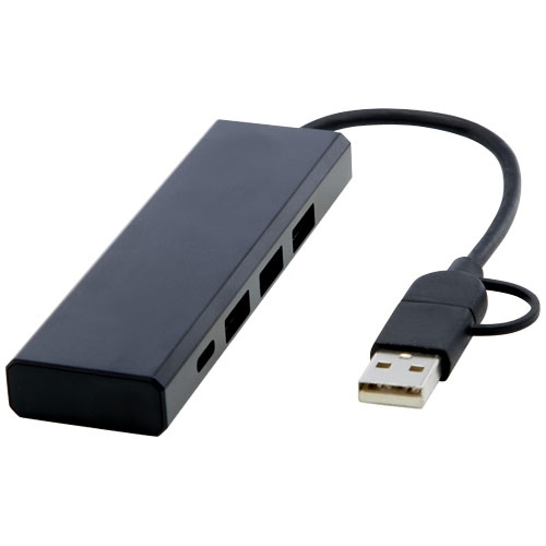 Concentrateur USB 2.0 Rise en aluminium recyclé certifié RCS