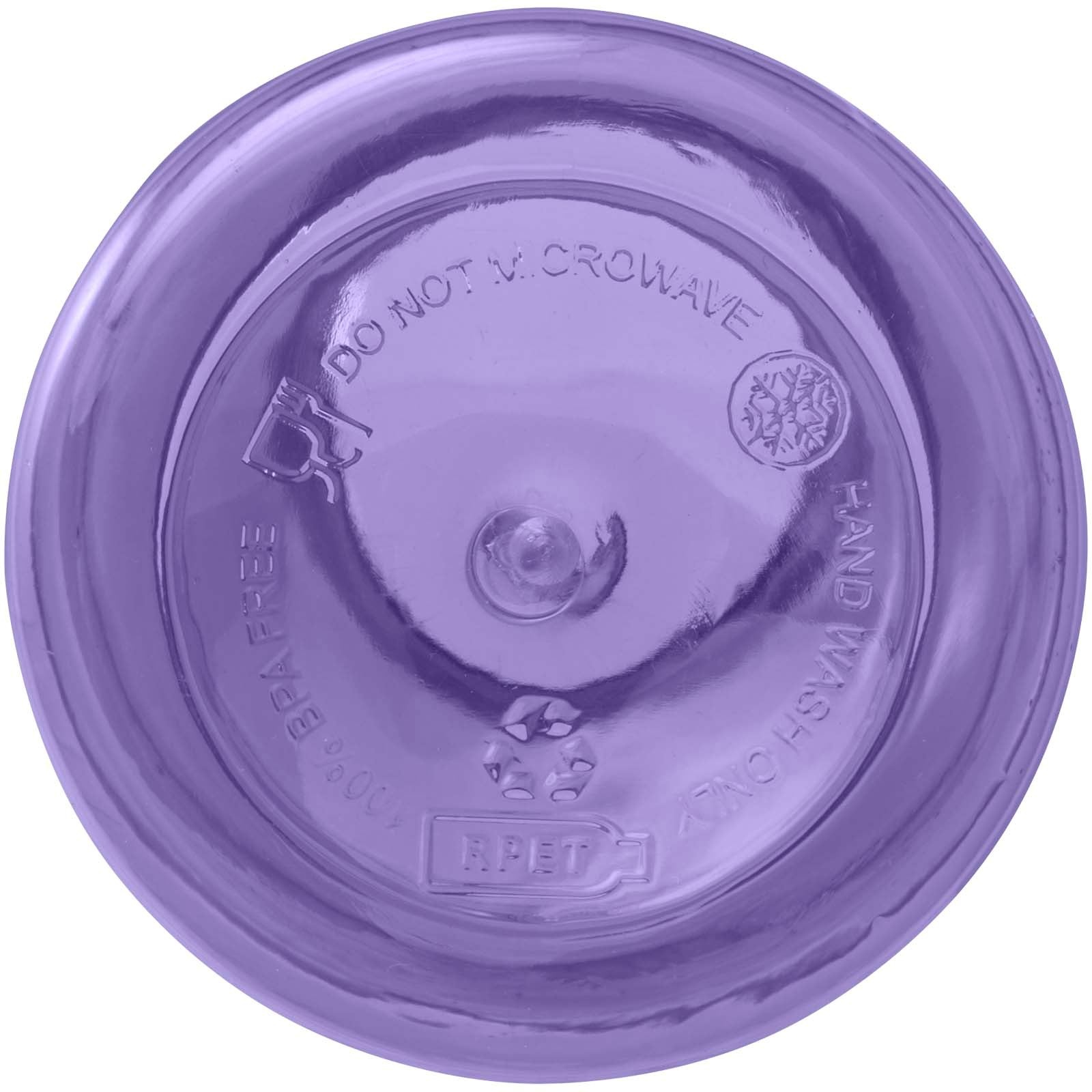 Bouteille d'eau Oregon de 400 ml en plastique recyclé avec mousqueton 40