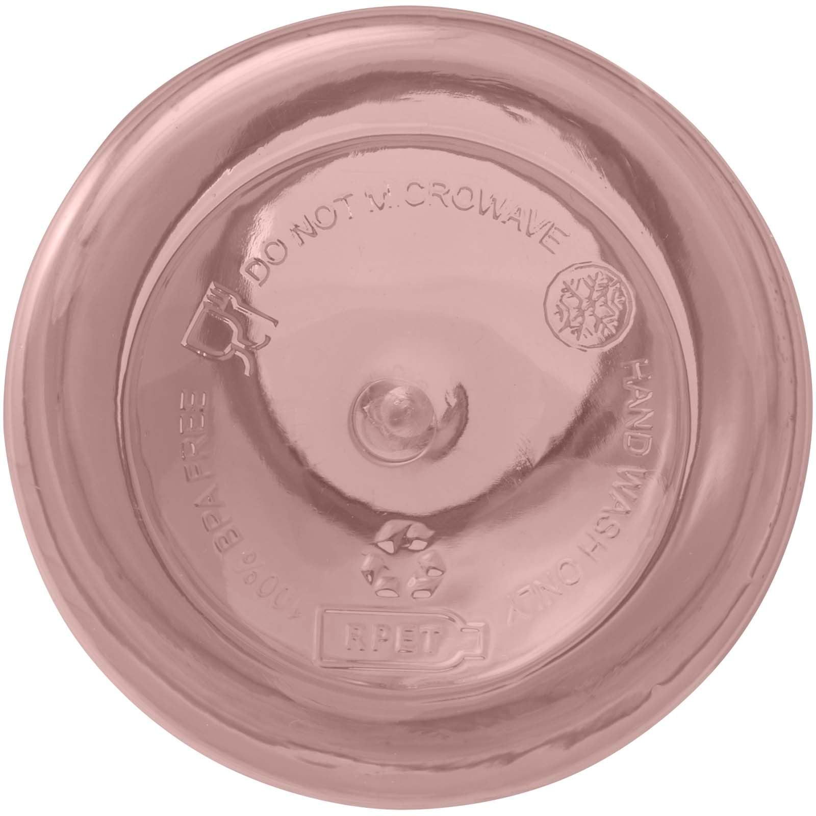 Bouteille d'eau Oregon de 400 ml en plastique recyclé avec mousqueton 41