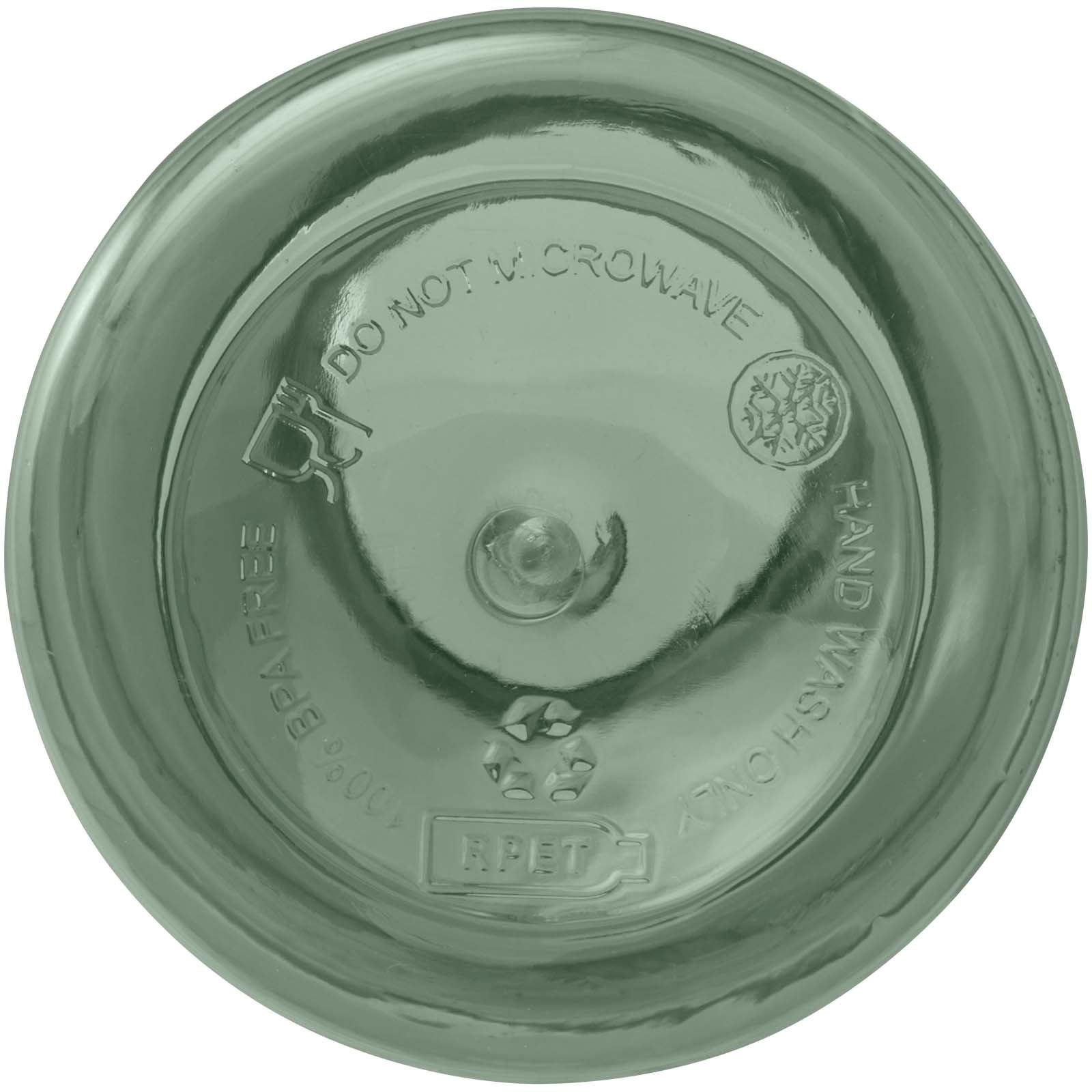 Bouteille d'eau Oregon de 400 ml en plastique recyclé avec mousqueton 43
