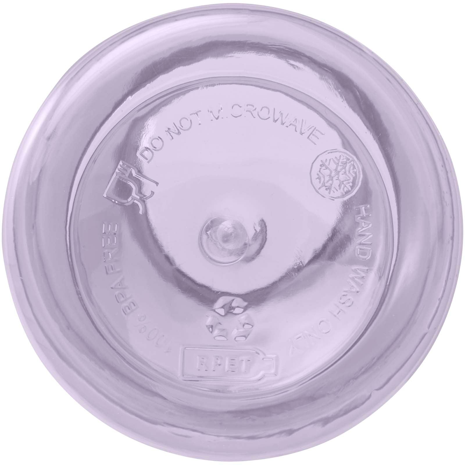 Bouteille d'eau Oregon de 400 ml en plastique recyclé avec mousqueton 45