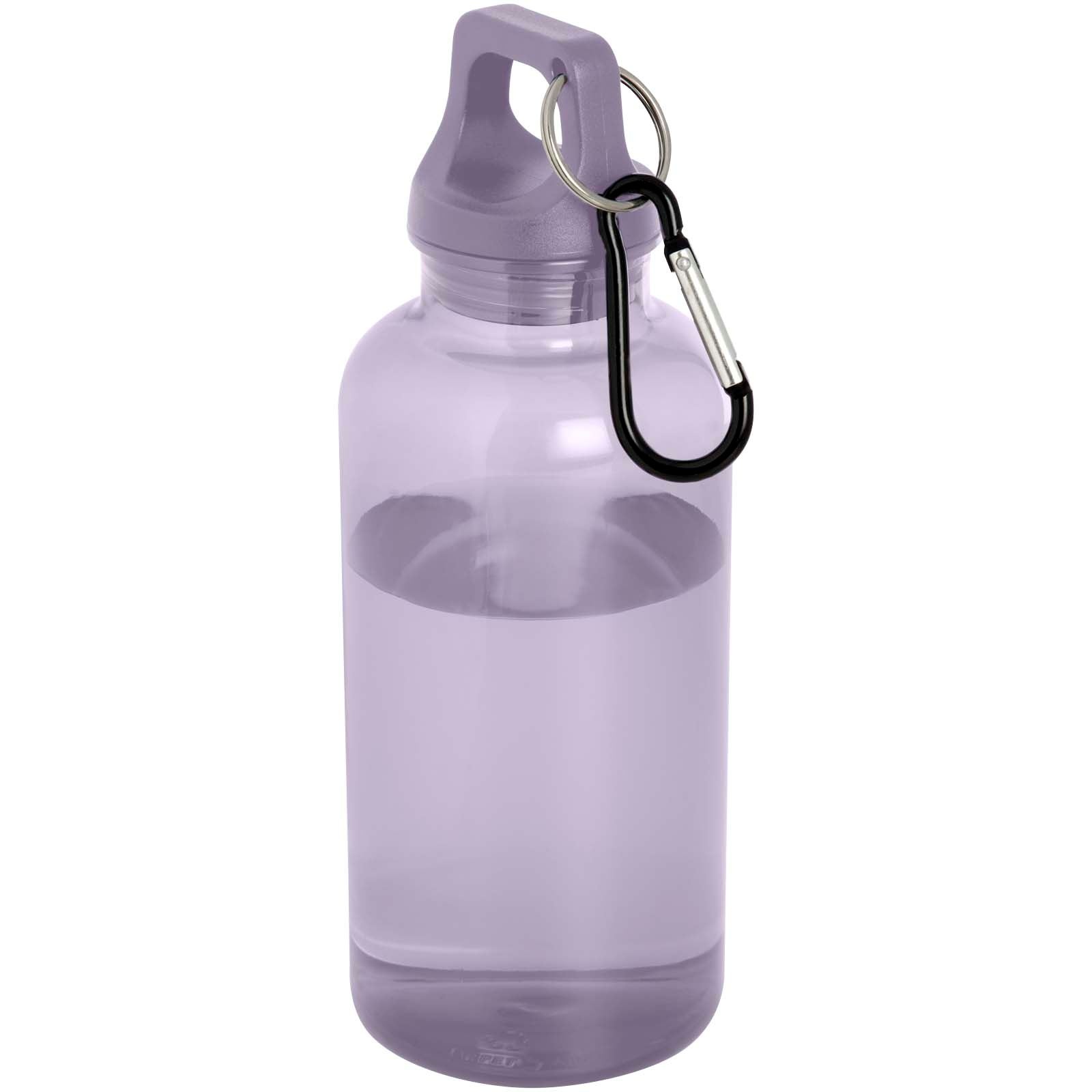 Bouteille d'eau Oregon de 400 ml en plastique recyclé avec mousqueton 9
