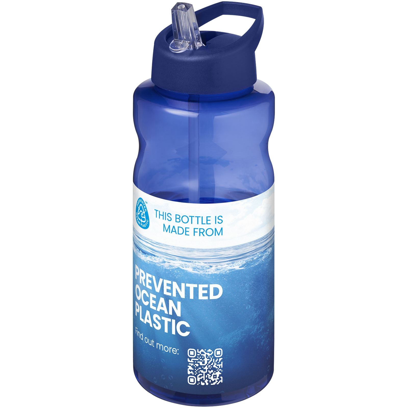 Bouteille de sport H2O Active® Eco Big Base de 1 litre avec couvercle à bec verseur 19