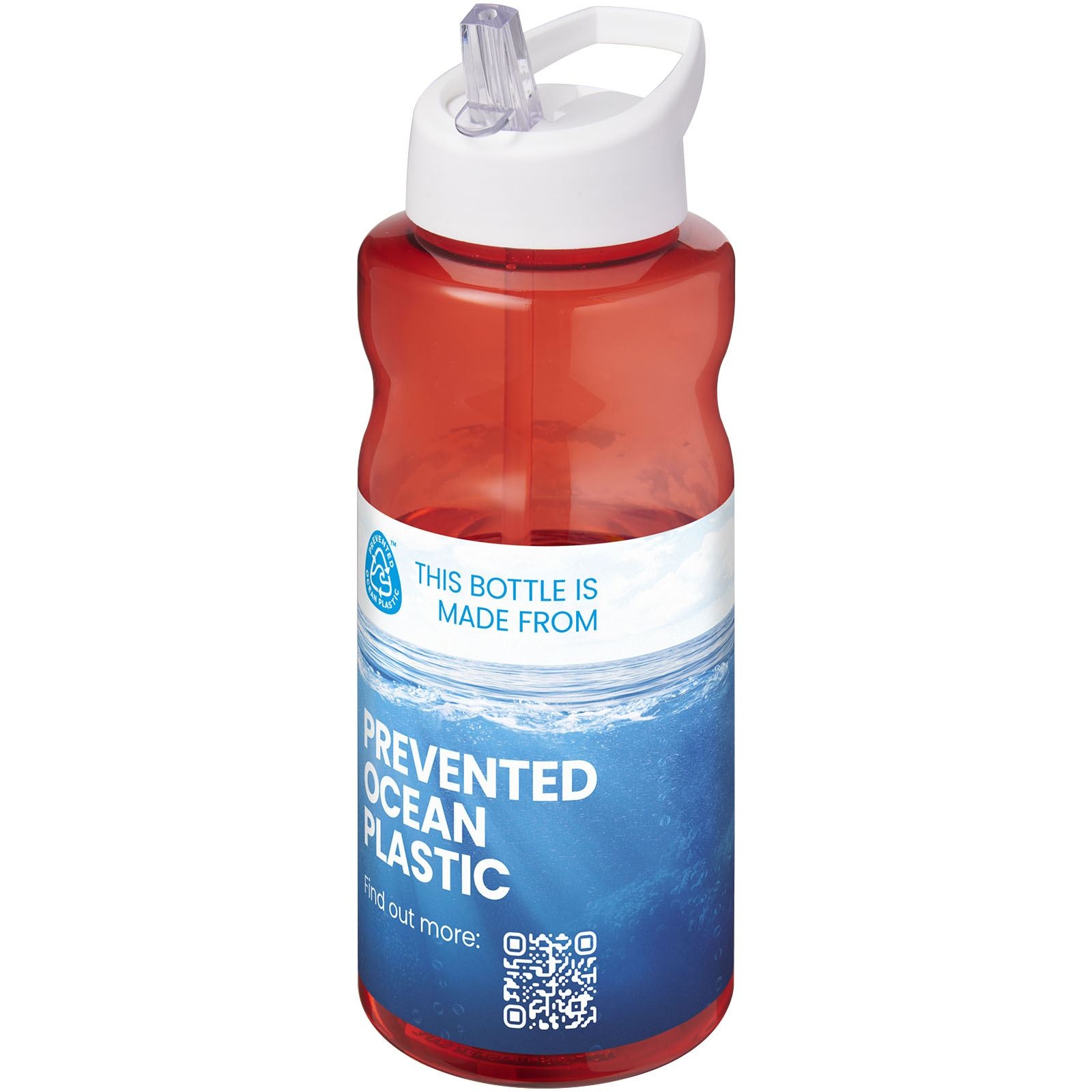 Bouteille de sport H2O Active® Eco Big Base de 1 litre avec couvercle à bec verseur 23