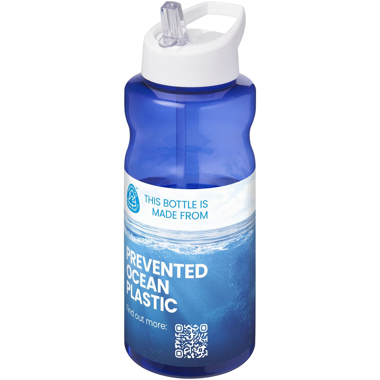 Bouteille de sport H2O Active® Eco Big Base de 1 litre avec couvercle à bec verseur 18