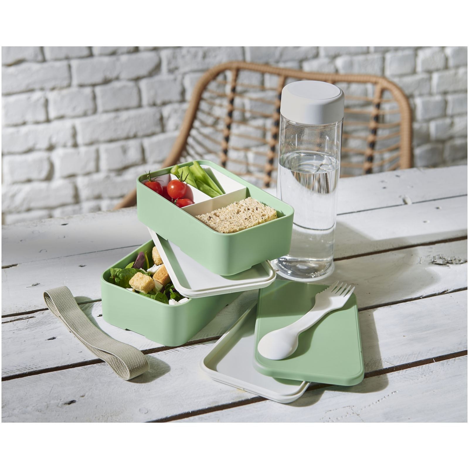 Boite repas 700+700 ml MIYO Renew à deux blocs 78