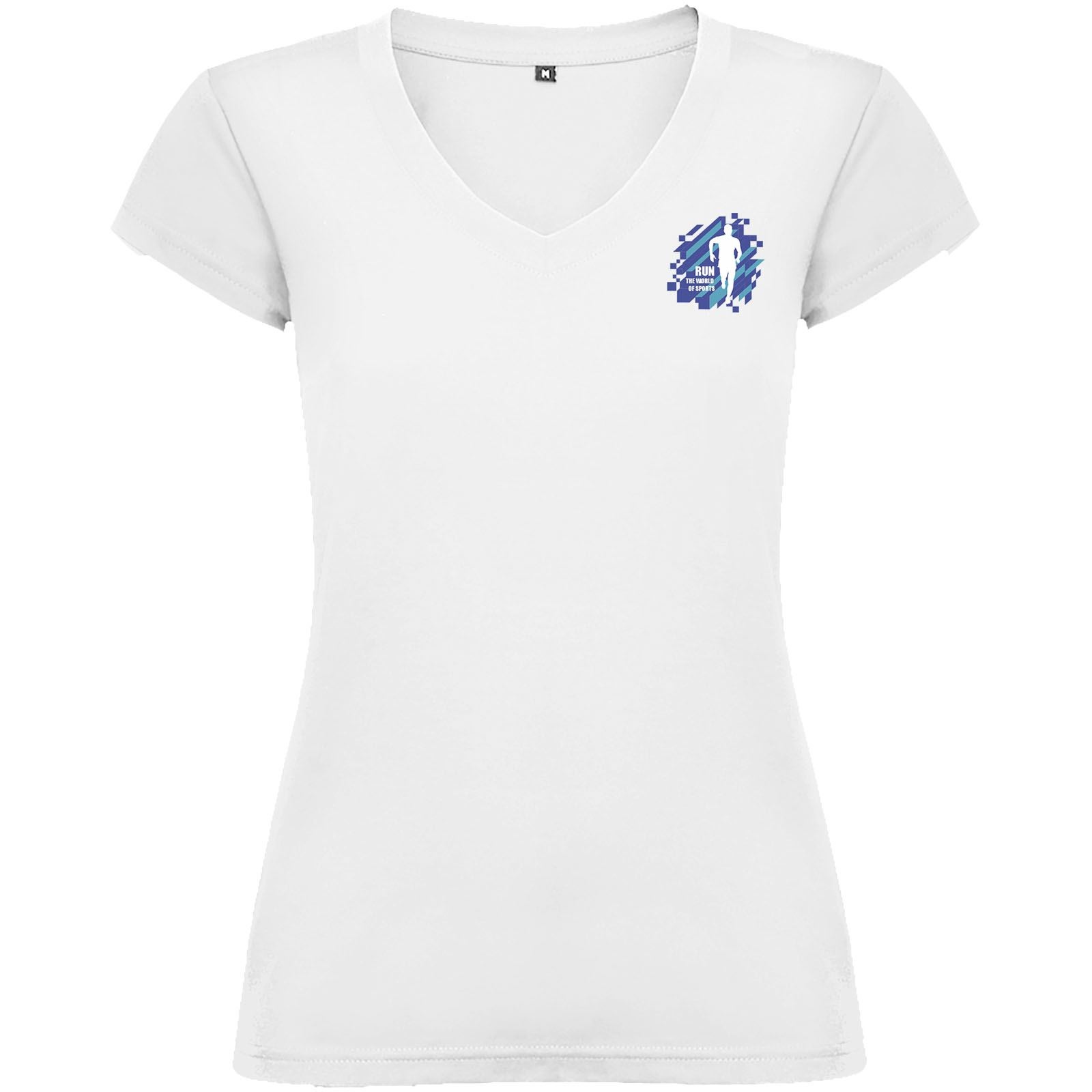 T-shirt Victoria à col en V et manches courtes pour femme 25