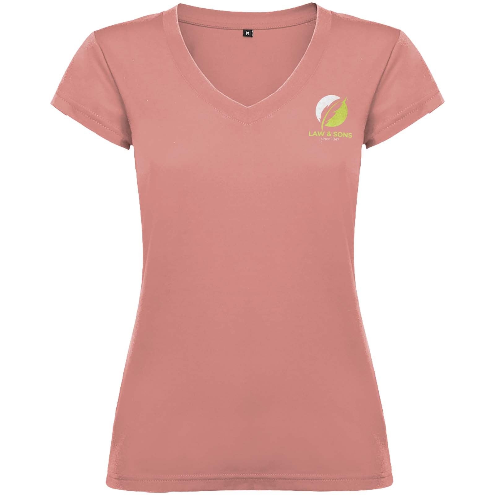 T-shirt Victoria à col en V et manches courtes pour femme 15
