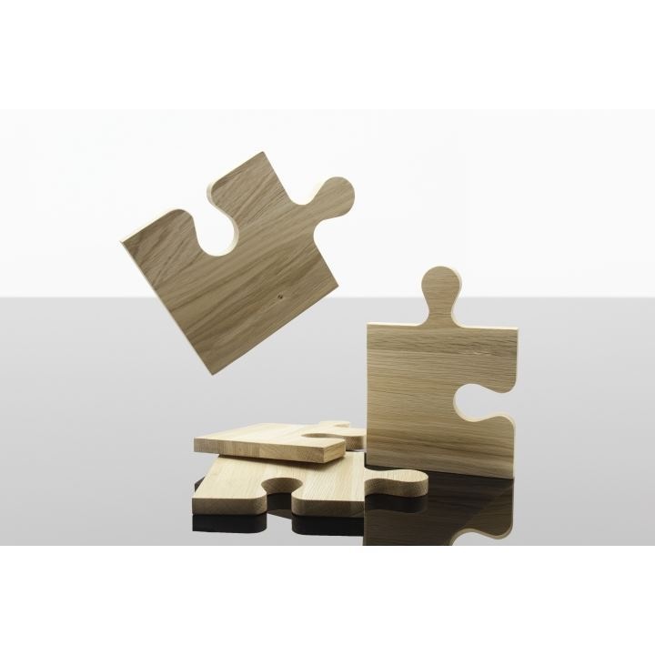 set de 4 planches à découper puzzle 100% FSC chêne (Stock) 4