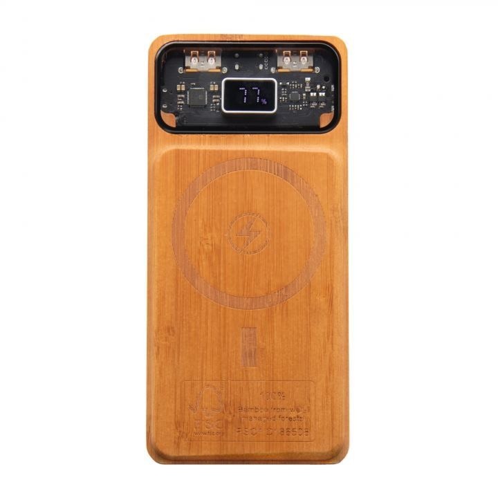 tech-magnetic Batterie externe 10000 FSC 100% bambou (Import) 2