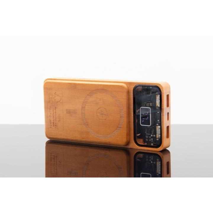 tech-magnetic Batterie externe 10000 FSC 100% bambou (Import) 4