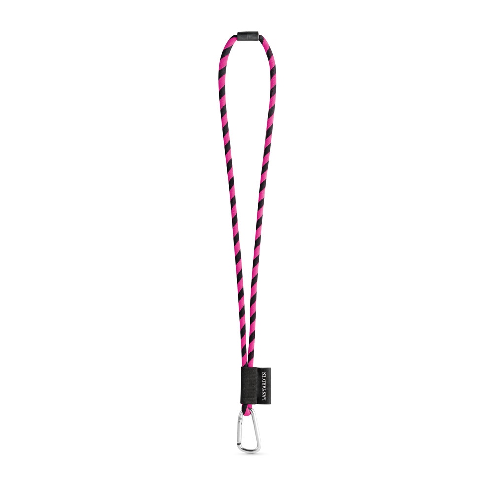 SET Lanyard TUBE Long (Ø 7 mm) avec mousqueton en forme de D de 55 mm et fermoir de sécurité Ø 7 mm 8