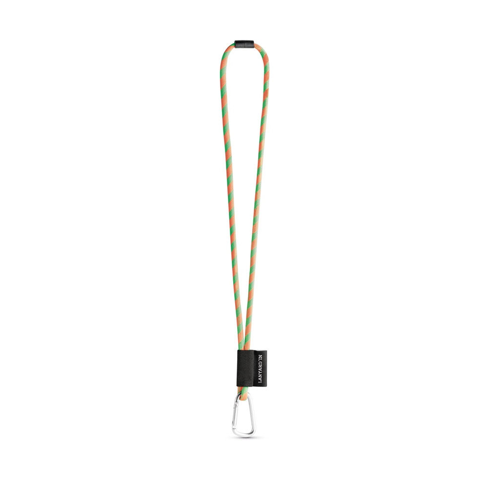 SET Lanyard TUBE Long (Ø 7 mm) avec mousqueton en forme de D de 55 mm et fermoir de sécurité Ø 7 mm 14