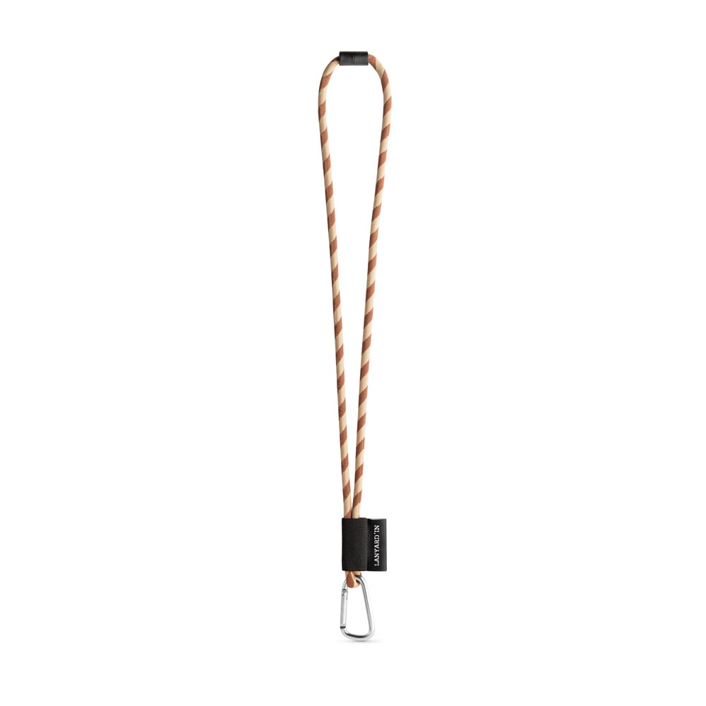 SET Lanyard TUBE Long (Ø 7 mm) avec mousqueton en forme de D de 55 mm et fermoir de sécurité Ø 7 mm 16
