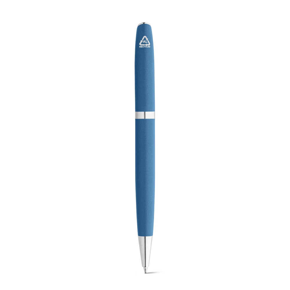 RE-LANDO-SET. Set rollet et stylo bille avec corps en aluminium recyclé (100% rAL) 15