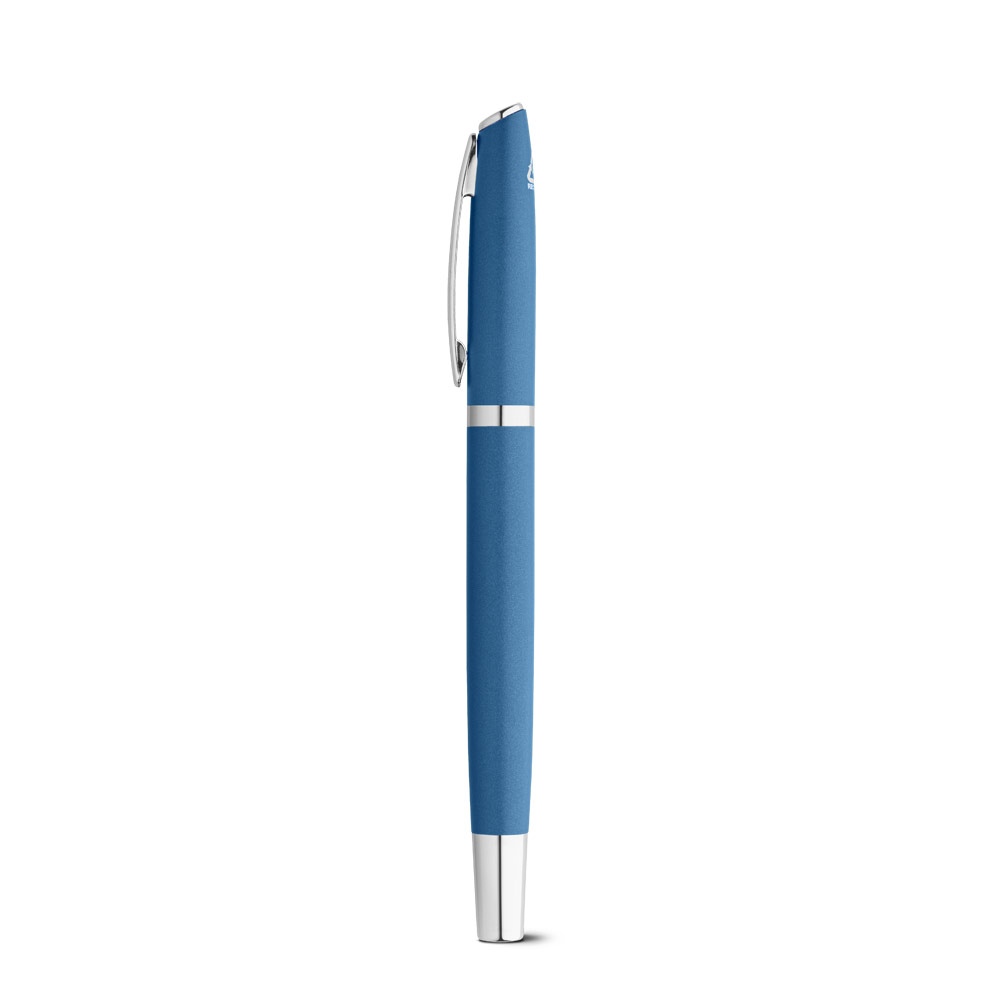 RE-LANDO-SET. Set rollet et stylo bille avec corps en aluminium recyclé (100% rAL) 16