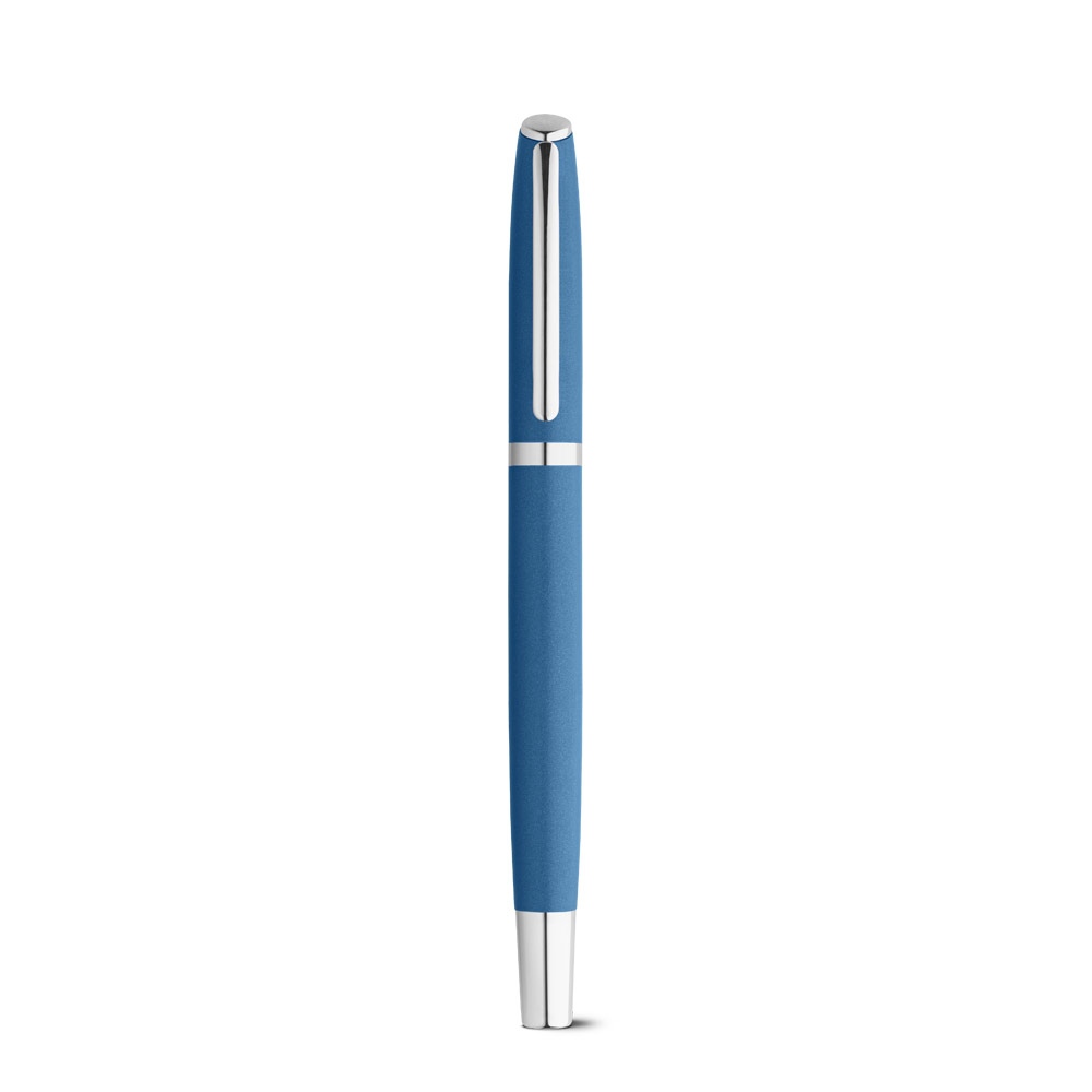 RE-LANDO-SET. Set rollet et stylo bille avec corps en aluminium recyclé (100% rAL) 17