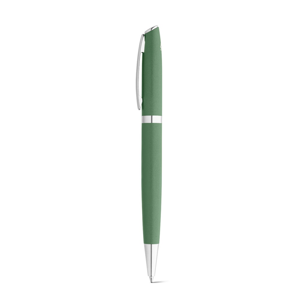 RE-LANDO-SET. Set rollet et stylo bille avec corps en aluminium recyclé (100% rAL) 19