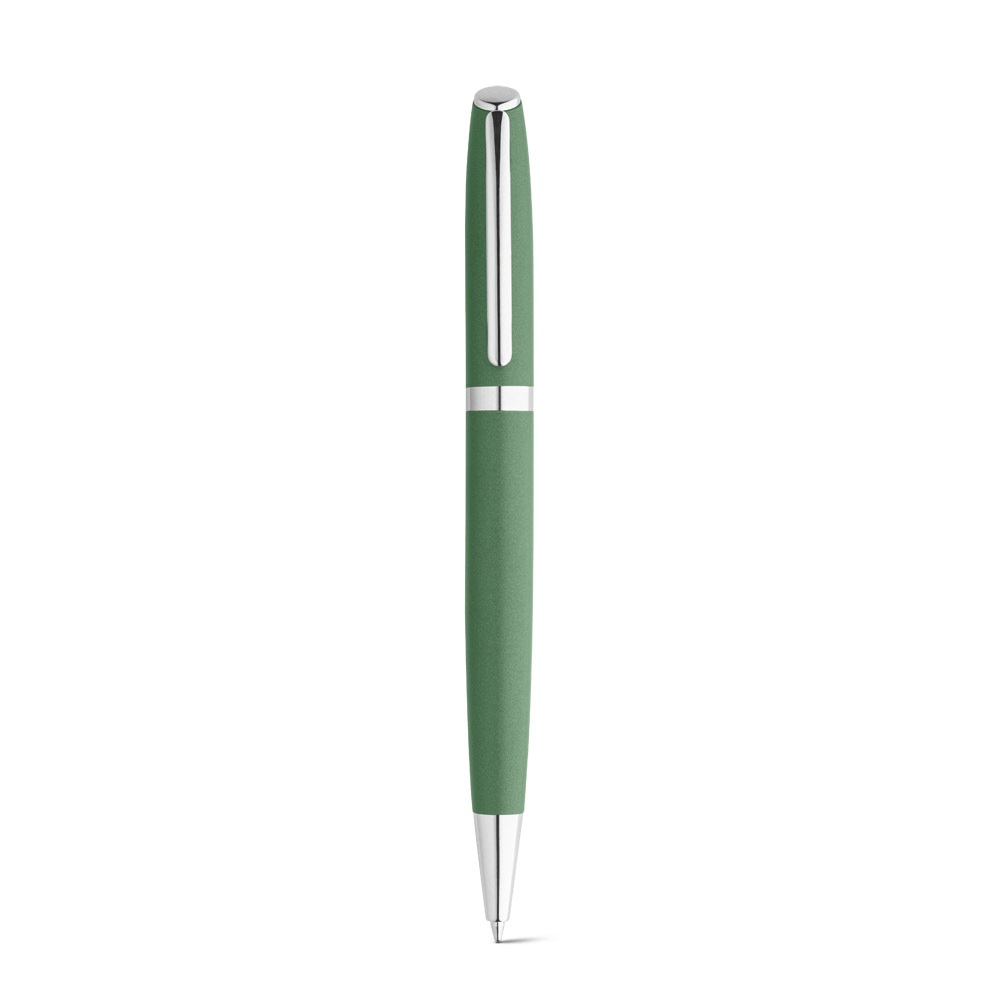 RE-LANDO-SET. Set rollet et stylo bille avec corps en aluminium recyclé (100% rAL) 21