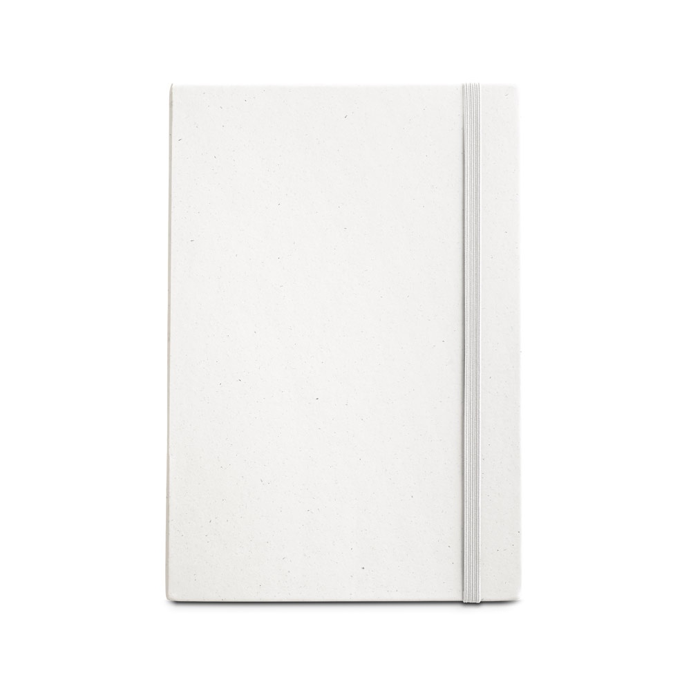 MILKY. Bloc-notes A5 avec couverture rigide en papier 100 % recyclé 10