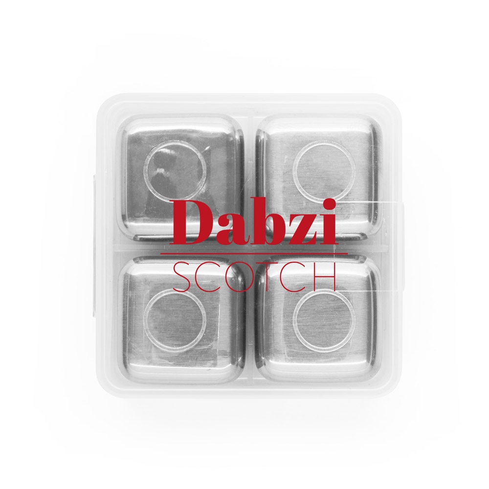 GLACIER. Jeu de cubes réutilisables en acier inoxydable 3