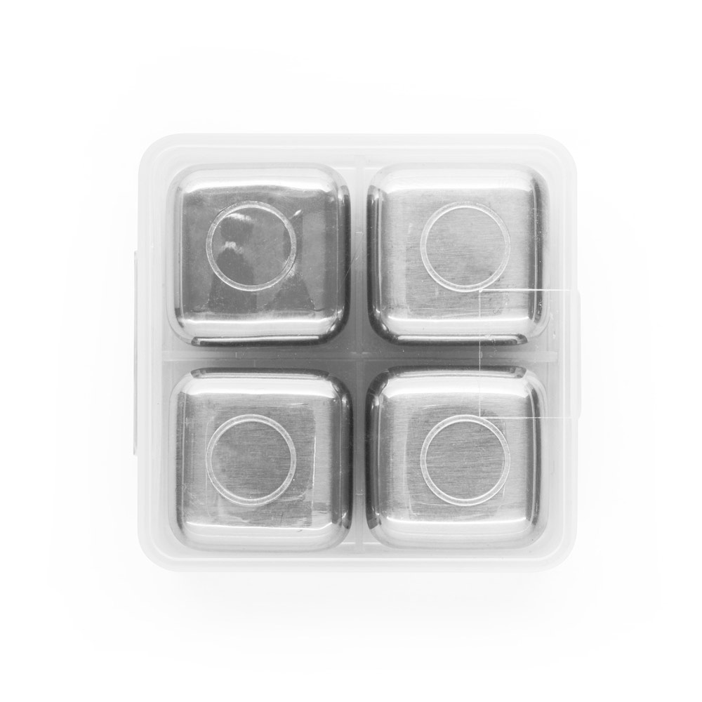 GLACIER. Jeu de cubes réutilisables en acier inoxydable 4