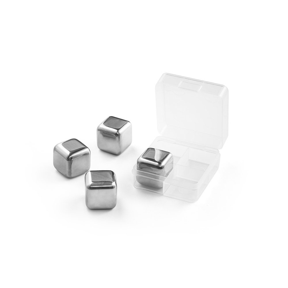 GLACIER. Jeu de cubes réutilisables en acier inoxydable 6