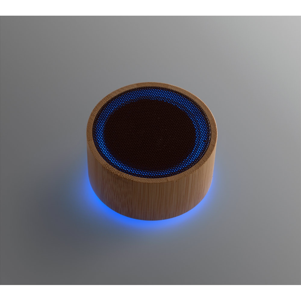 ARBER. Enceinte portable 3W avec autonomie de 4h en bambou et ABS recyclé (100 % rABS) 5