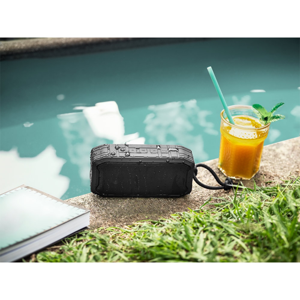 SHEERAN. Enceinte portable 10W avec IPX7 et autonomie de 9h en ABS recyclé 4