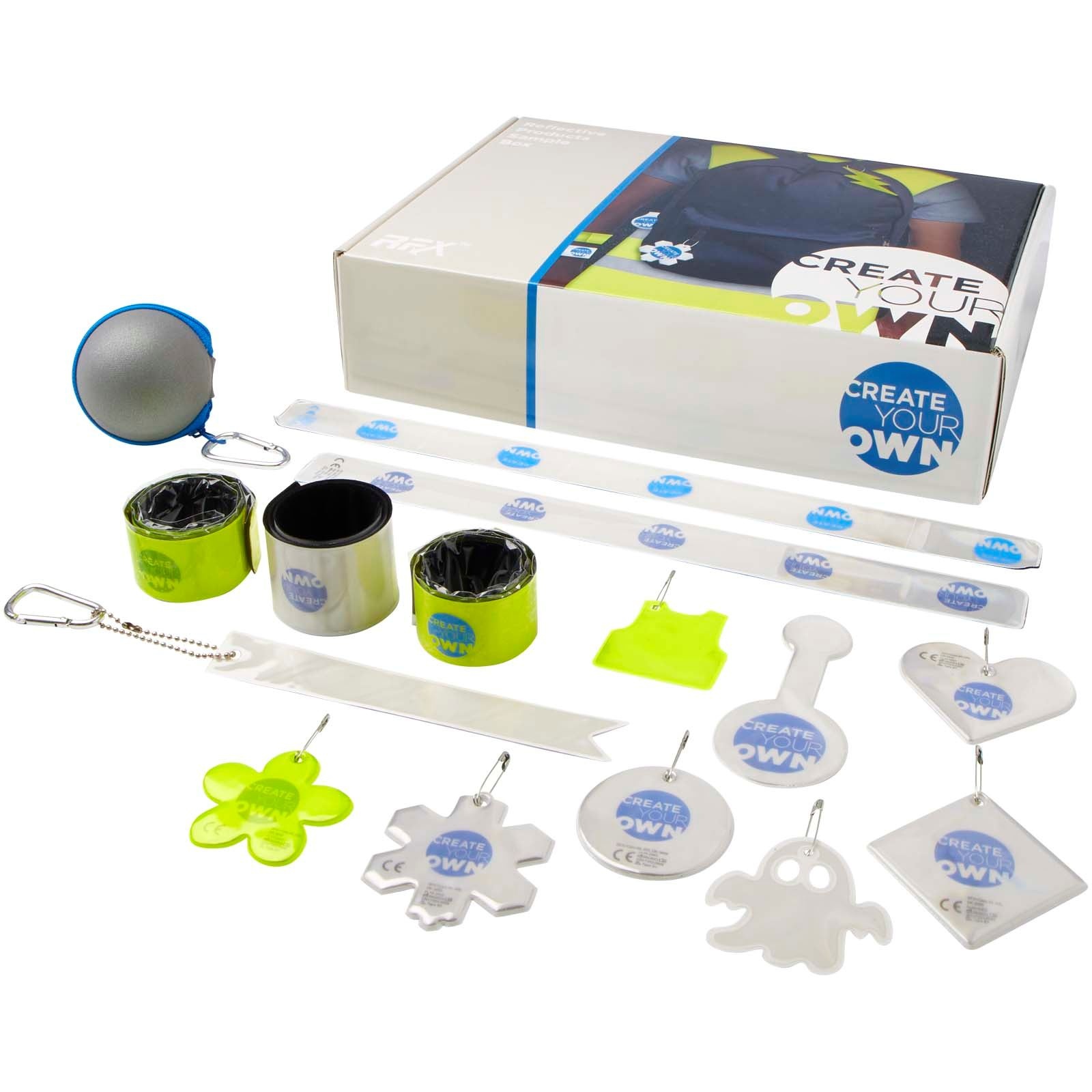 Boîte d'échantillons de produits réfléchissants 2