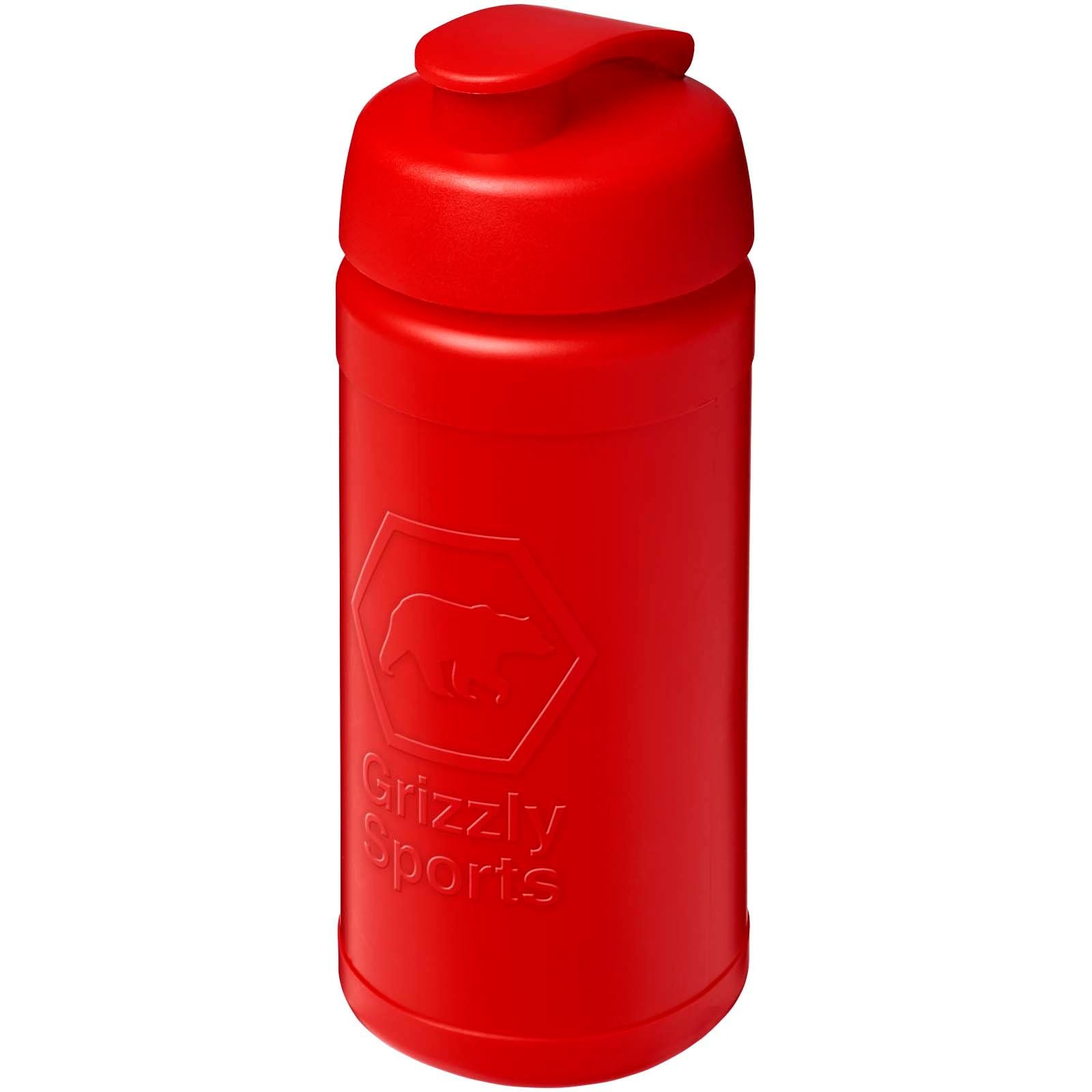 Bouteille de sport Baseline Rise de 500 ml recyclée avec couvercle rabattable 4
