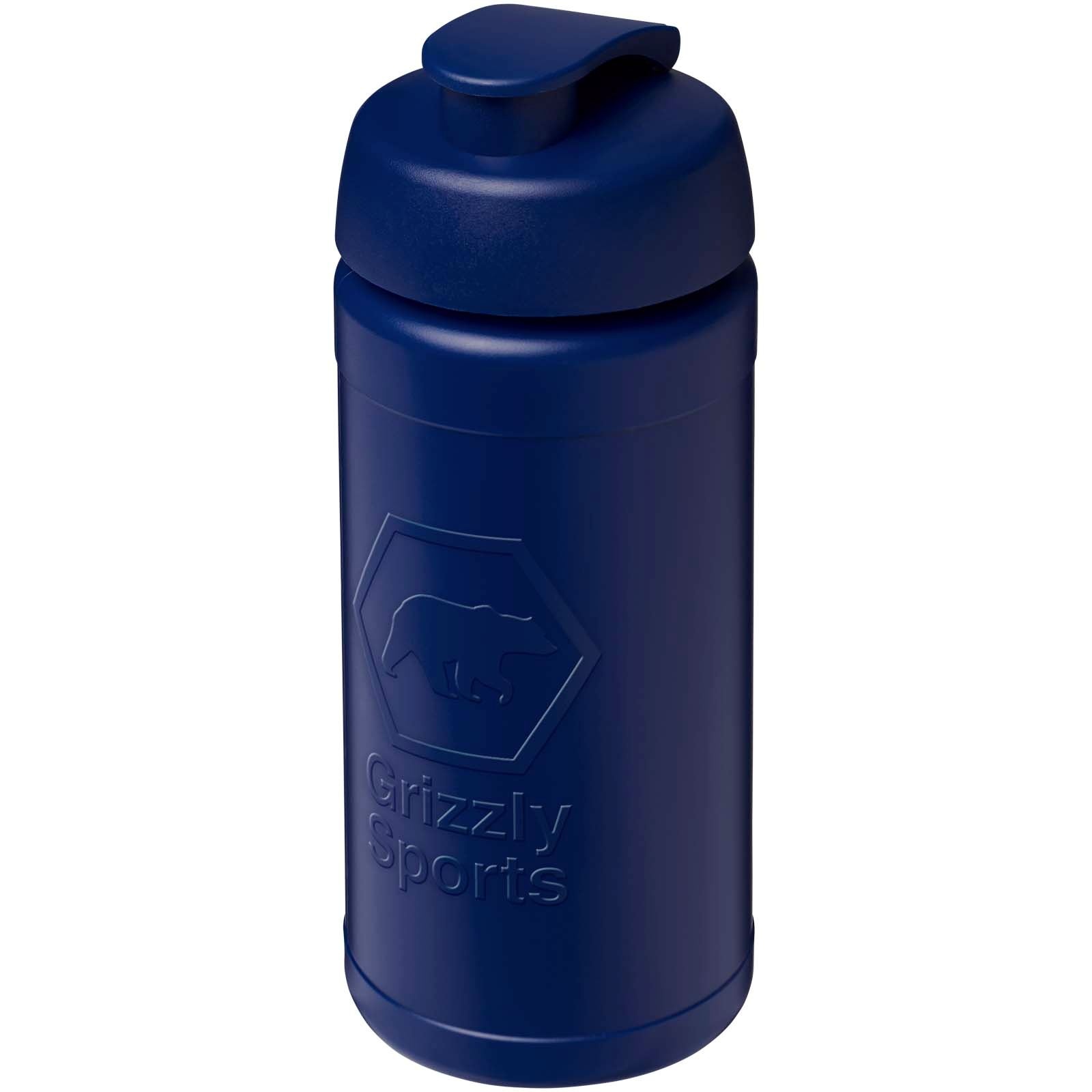 Bouteille de sport Baseline Rise de 500 ml recyclée avec couvercle rabattable 3