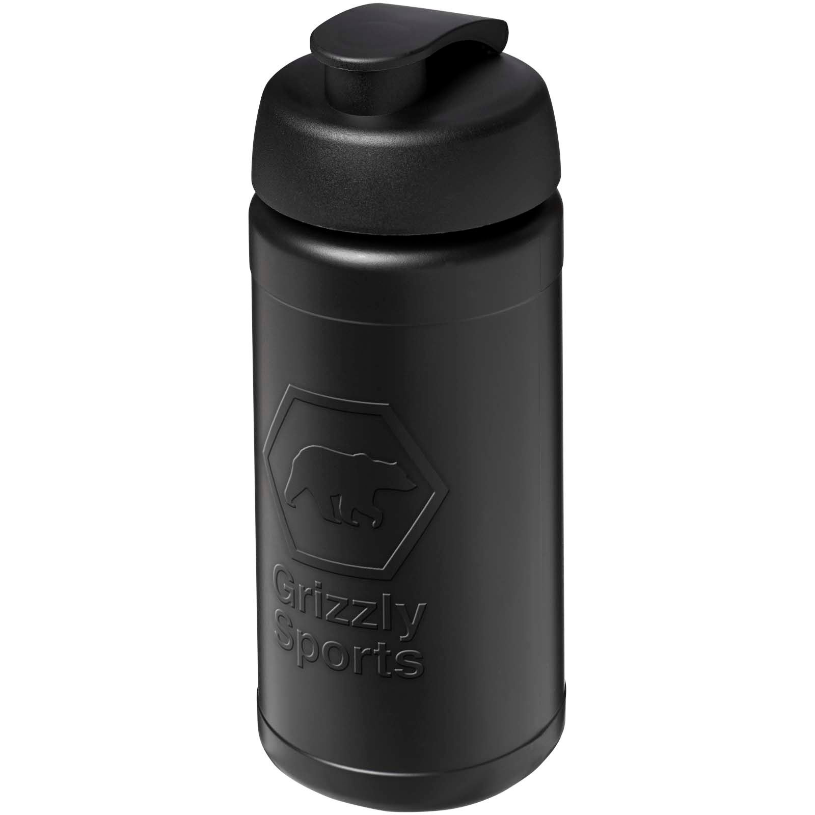 Bouteille de sport Baseline Rise de 500 ml recyclée avec couvercle rabattable 2